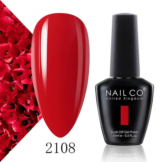 NAILCO 15ml Fresh Series Gel Nail Polish Design UV&LED Nail Gel Spring Summer Color Vernis Nail Art Glitter All For Manicure Set - Tasawoq