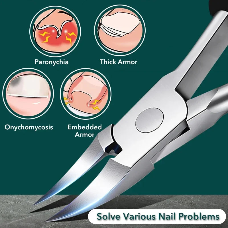 Nail Clippers Ingrown Toenail Podiatry Correction Nippers Cuticle Cutters Cut Paronychia Pedicure Manicure Hand Foot Care Tool - Tasawoq