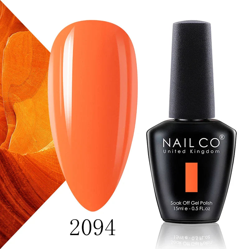NAILCO 15ml Fresh Series Gel Nail Polish Design UV&LED Nail Gel Spring Summer Color Vernis Nail Art Glitter All For Manicure Set - Tasawoq