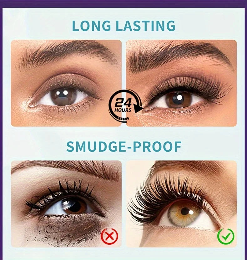 5D Extreme Volume Lash Mascara,Waterproof And Long-Lasting,Natural Thickening And Curling Eyelash Extension - Tasawoq