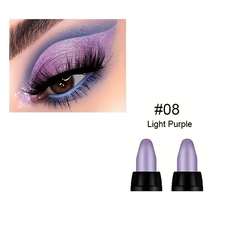 16 Colors Pearlescent Eyeliner, Color Glitter Waterproof Long-Lasting Eye Makeup Non-smudge Eyeliner - Tasawoq