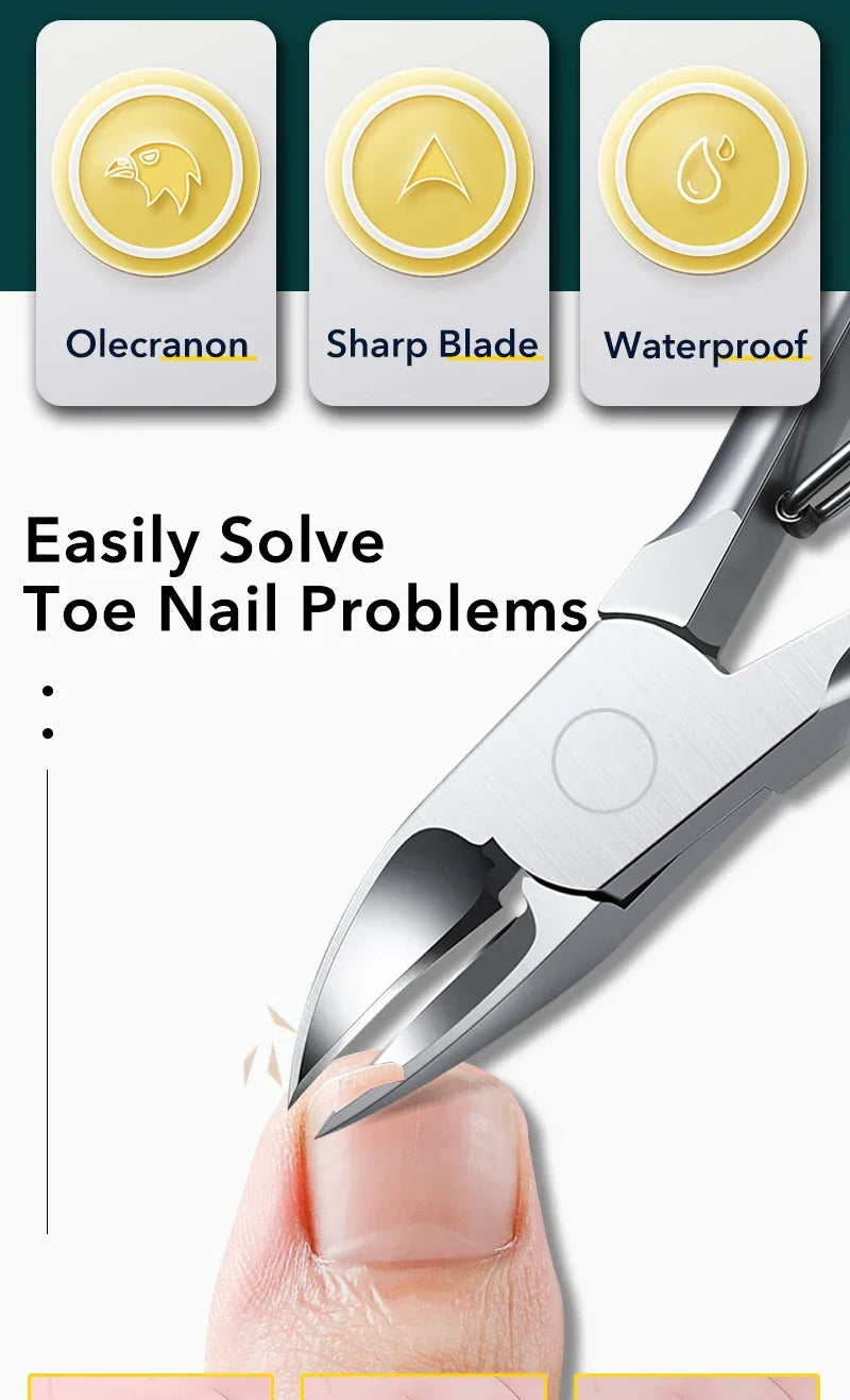 Nail Clippers Ingrown Toenail Podiatry Correction Nippers Cuticle Cutters Cut Paronychia Pedicure Manicure Hand Foot Care Tool - Tasawoq