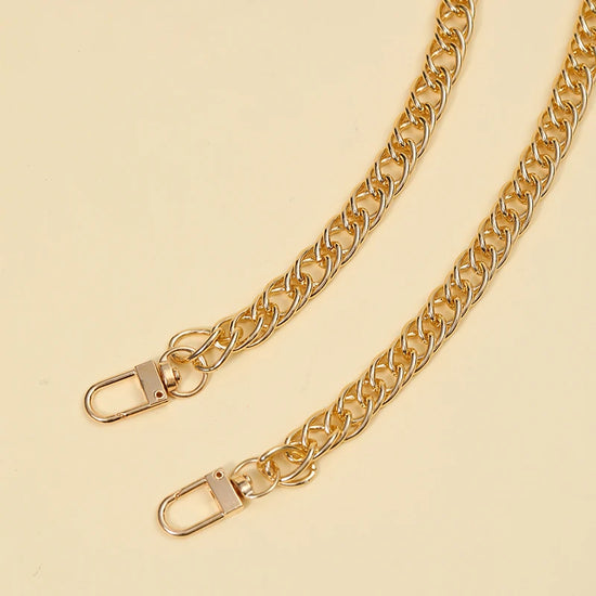 110cm Women Bag Aluminum Chain Color Retaining Gold Diy Simple Chain Metal Wrap Chain Underarm Shoulder Strap Replacement Strap - Tasawoq