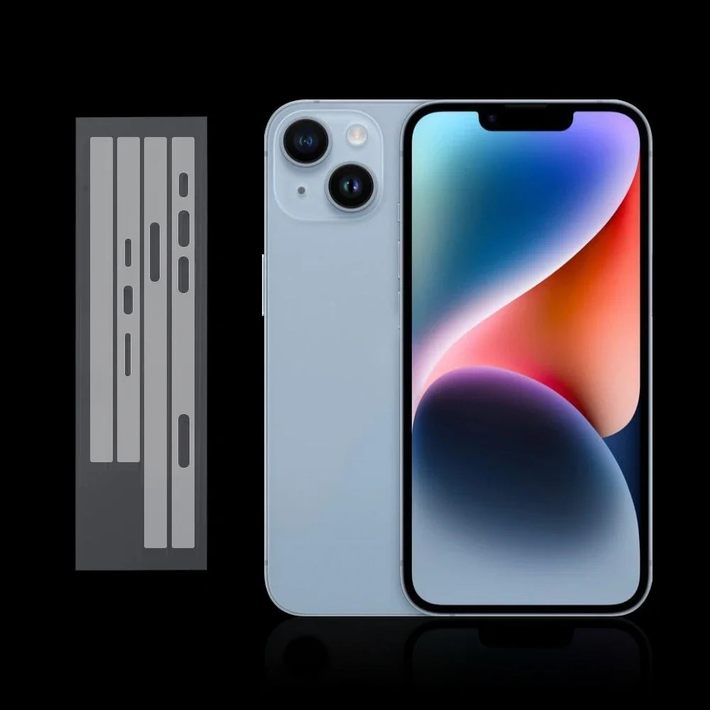 16PM Side Hydrogel Film For iPhone 16 16E 15 Pro Max 16Plus 14 Plus 13 12 ProMax Frame Protective Border Frame Screen Protector - Tasawoq