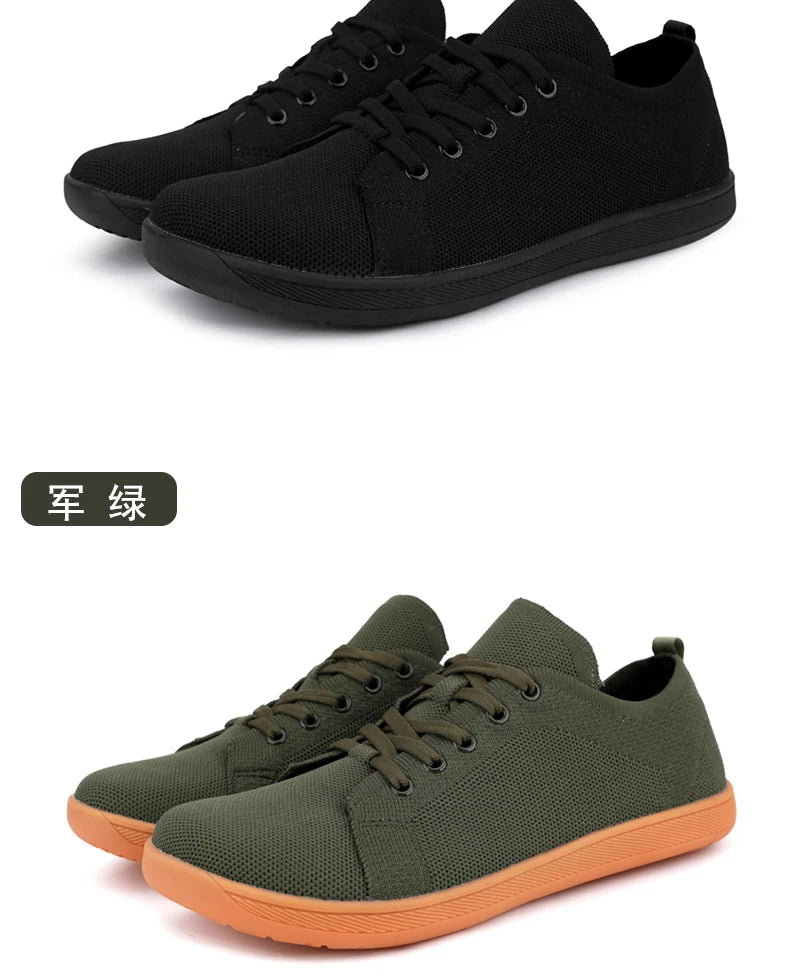 Unisex Wide Barefoot Shoes for Men Women Outdoor Trail Running Minimalist Walking Shoes Lightweight and Breathable - Tasawoq