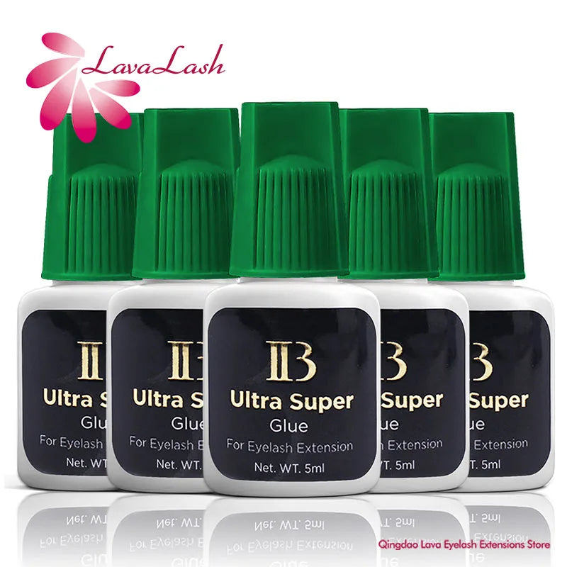 Korea Original IB Ultra Super Glue for Eyelash Extensions 5ml Professional IB Green Cap Glue False Lash Adhesive Makeup Tools - Tasawoq