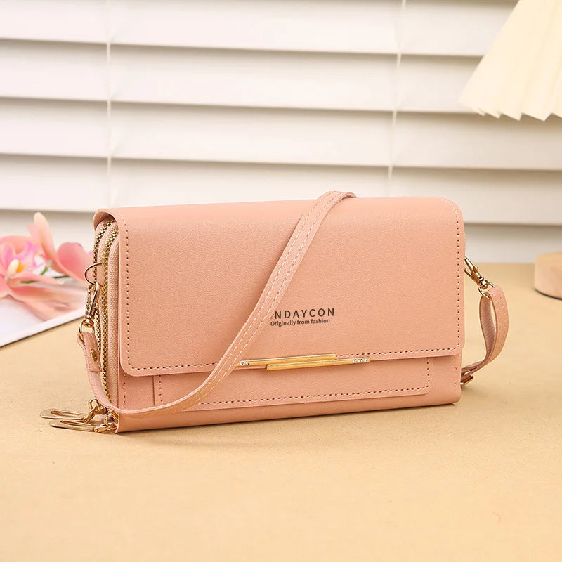 2024 New Women's Wallet Korean Multifunctional Shoulder Bag Mid-length Clutch Coin Purse - Tasawoq