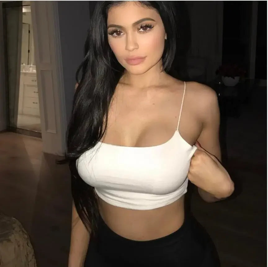 Sexy Sleeveless Vest Corset Crop Top Women Aesthetic Clothing Summer Y2k Streetwear White Black Yellow Red Tank Top for Womens - Tasawoq
