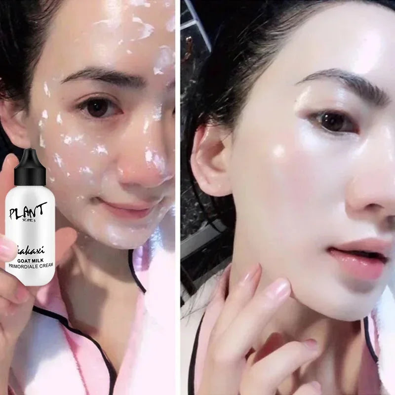 50ml Goat Milk Liquid Foundation Cream Waterproof Oil-control Cover Acne Base Cream Makeup Moisturize Matte Concealer Cosmetic - Tasawoq