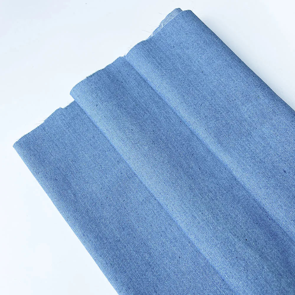 Vintage Cotton Blue Denim Fabric Light Thin Soft Cloth for DIY Dolls Clothing Jeans Dress Bag Cap Apron Crafts Manual Material - Tasawoq