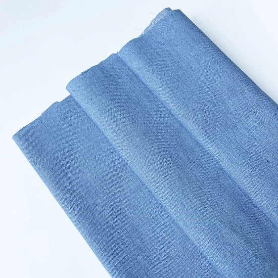 Vintage Cotton Blue Denim Fabric Light Thin Soft Cloth for DIY Dolls Clothing Jeans Dress Bag Cap Apron Crafts Manual Material - Tasawoq