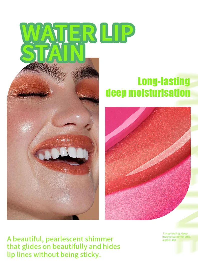 6-tone moisturizing lip gloss luminous oil lip gloss, moisturizing transparent liquid lip gloss, natural lip enhancer, make lips - Tasawoq