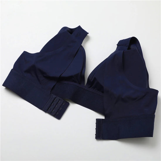 FINETOO Deep V Women Bras Push Up Padded Tops Female Sexy Wireless Underwear Ladies Plus Size Bralette Girls Intimates Lingerie - Tasawoq