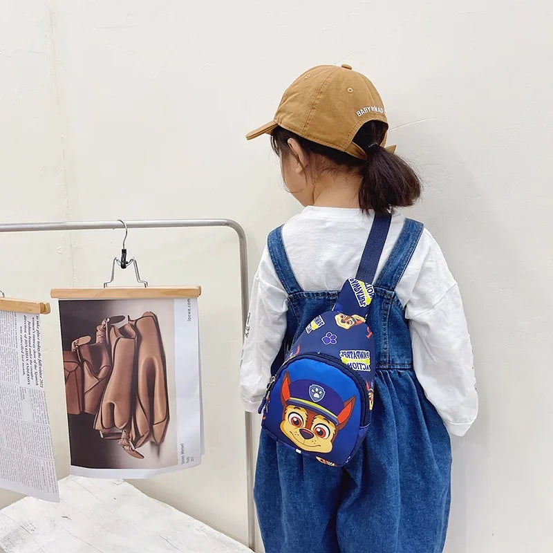 Paw Patrol Chest Bag Kids Children Mini Outdoor Shoulder Bags Boys Girls Paw Patrol Bag Costume Accessories Students Baby Bag - Tasawoq