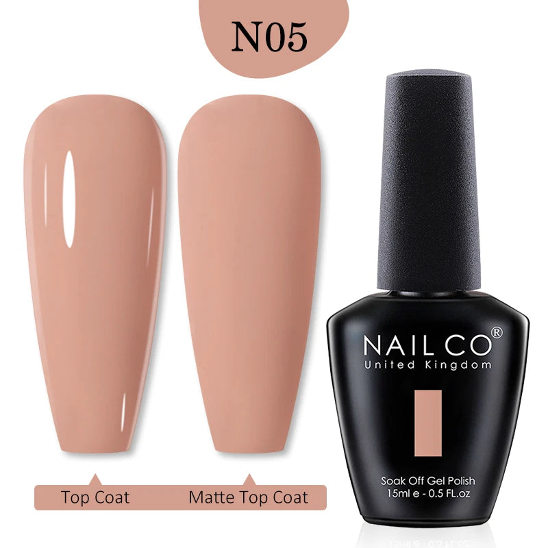 NAILCO Red Colors Series 15ML Nail Gel Polish Nail Supplies Semi Permanent For Nail Art Manicure Soak Off LED UV Hybrid Varnish - Tasawoq