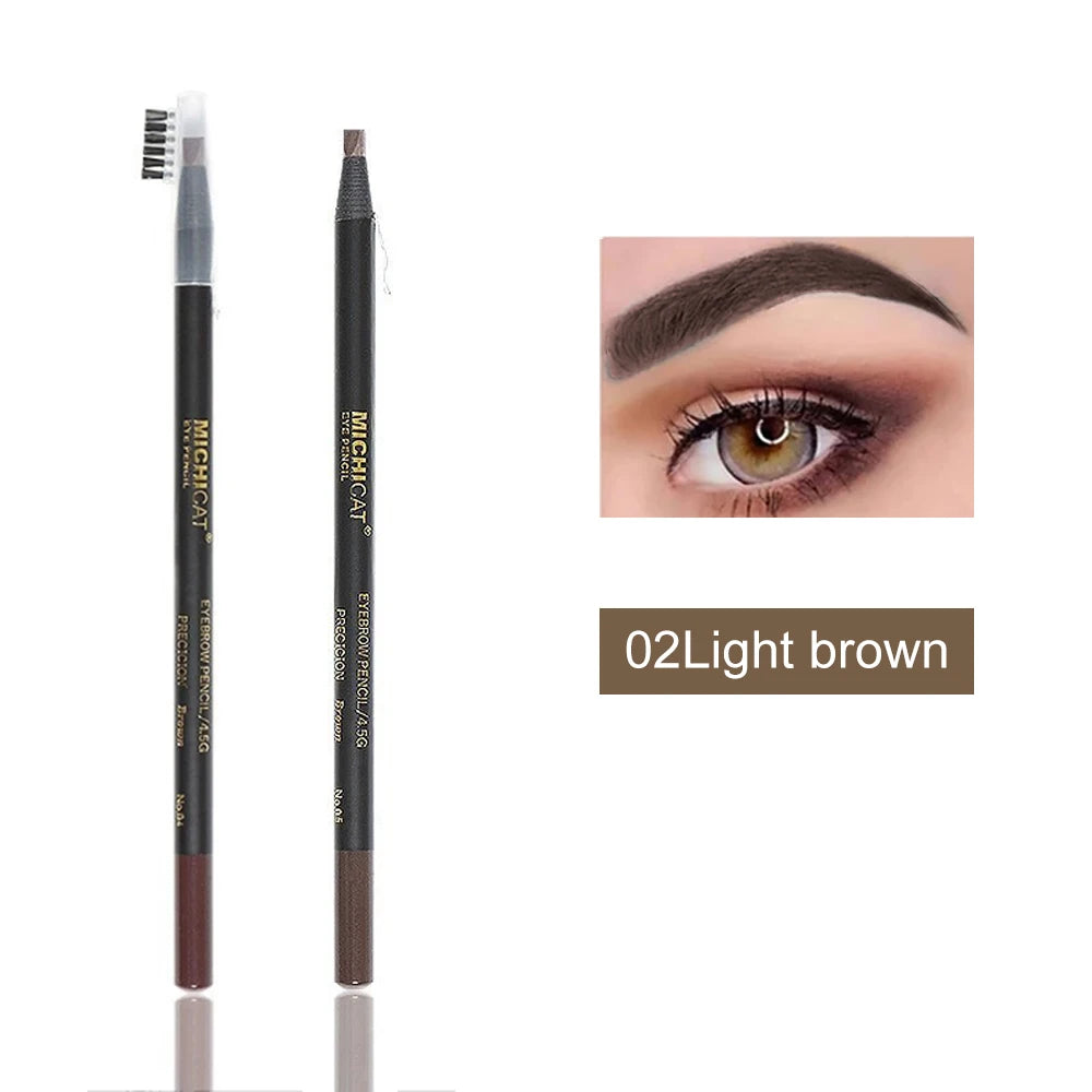 1PC Eyebrow Pencil Waterproof Microblading Eyebrow Pen Tint Tattoo Eyebrows Makeup 6 Colors Natural Long Lasting Eye Brow Pencil - Tasawoq
