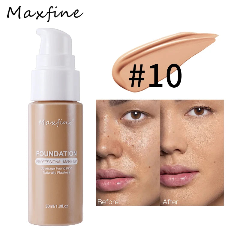12-color liquid foundation, unparalleled wrinkle relieving and full coverage of high-definition liquid foundation, has a nourish - Tasawoq