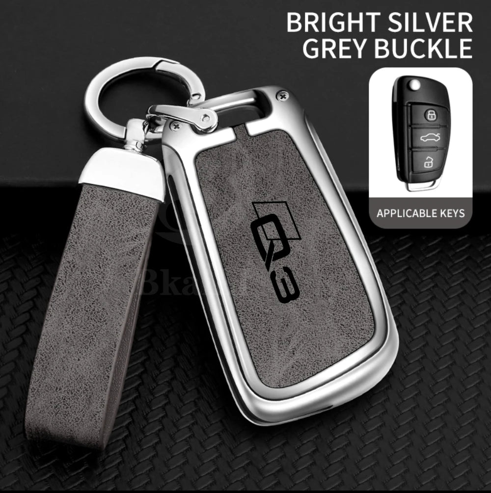Zinc alloy car key case remote control protective cover is suitable for Audi Q3 customized logo full range car key covers