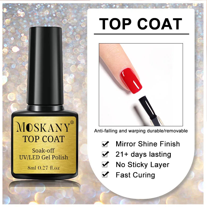 Acrylic No-acid Primer Nail Art Set With Base Coat And Top Coat Soak Off Gel Nail Polish For Nail Art Design Tool Kit - Tasawoq