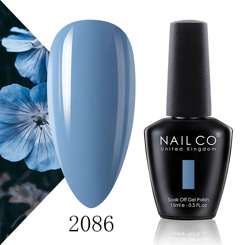 NAILCO 15ml Fresh Series Gel Nail Polish Design UV&LED Nail Gel Spring Summer Color Vernis Nail Art Glitter All For Manicure Set - Tasawoq