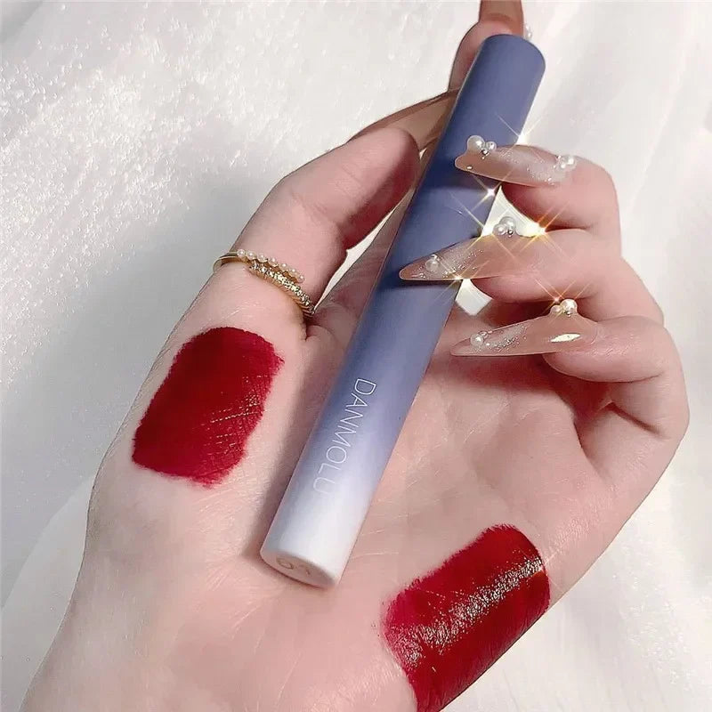 Lipstick Set 5 Colors Matte Long Lasting Waterproof Non-Stick Cup Lip Glaze Not Easy To Fade Red Lips Lip Tint Cosmetic Makeup - Tasawoq