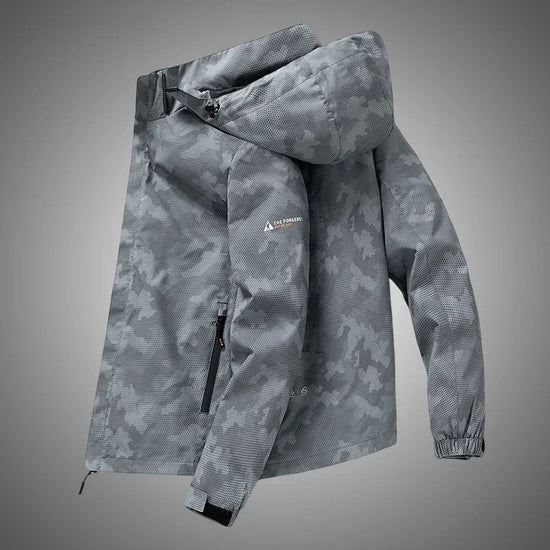 Hooded Hiking Jacket Men Outdoor Bomber Jackets Waterproof Windbreaker 2024 Spring Autumn Sports Casual Cargo Jackets Mens Coats - Tasawoq