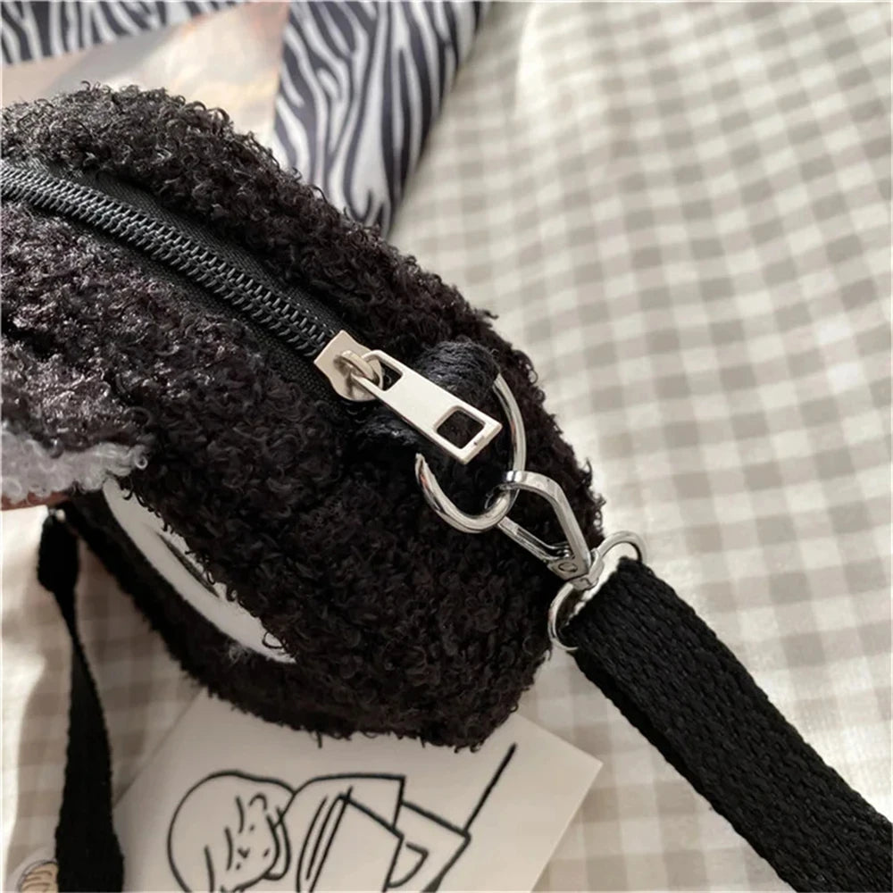Japanese Style Kawaii Bag Women Cartoon Plush Shoulder Bag for Women New Crossbody Bag Small Phone&Purse Bag Bolsa Feminina - Tasawoq