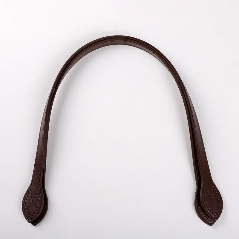 2Pcs 60cm PU Leather Bag Handle Shoulder Bag Strap Replacement Handbag Belt Straps DIY For DIY Women Handmade Bag Accessories - Tasawoq