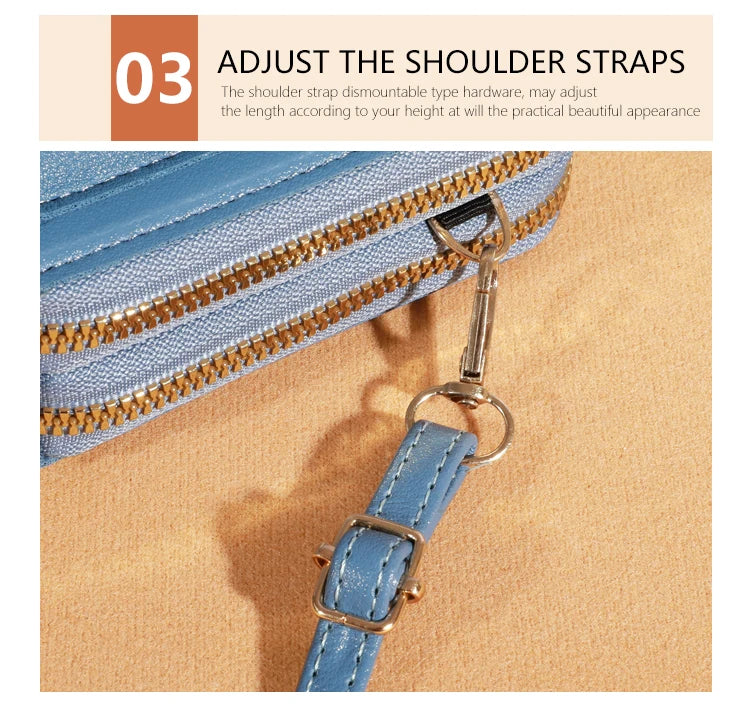2023 New Crossbody Bag for Women Summer Small Market Simple One Shoulder Bag for Mobile Phone Double Layer Casual Small Body Bag - Tasawoq