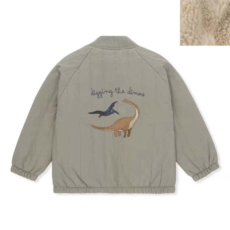 Children's Jackets 2024 Fall And Winter New Cartoon Fashion Boys And Girls Coat Cotton Warm Korean Jacket Children's Clothing - Tasawoq
