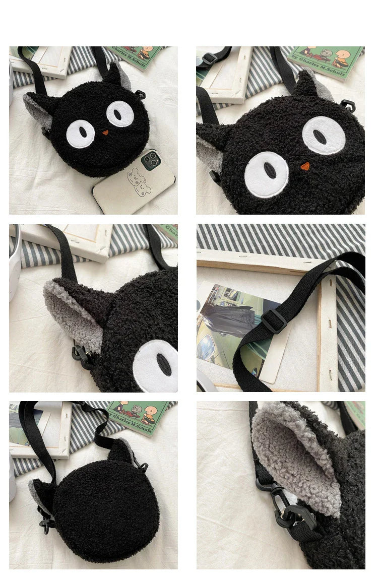Japanese Style Kawaii Bag Women Cartoon Plush Shoulder Bag for Women New Crossbody Bag Small Phone Purse Bolsa Feminina - Tasawoq