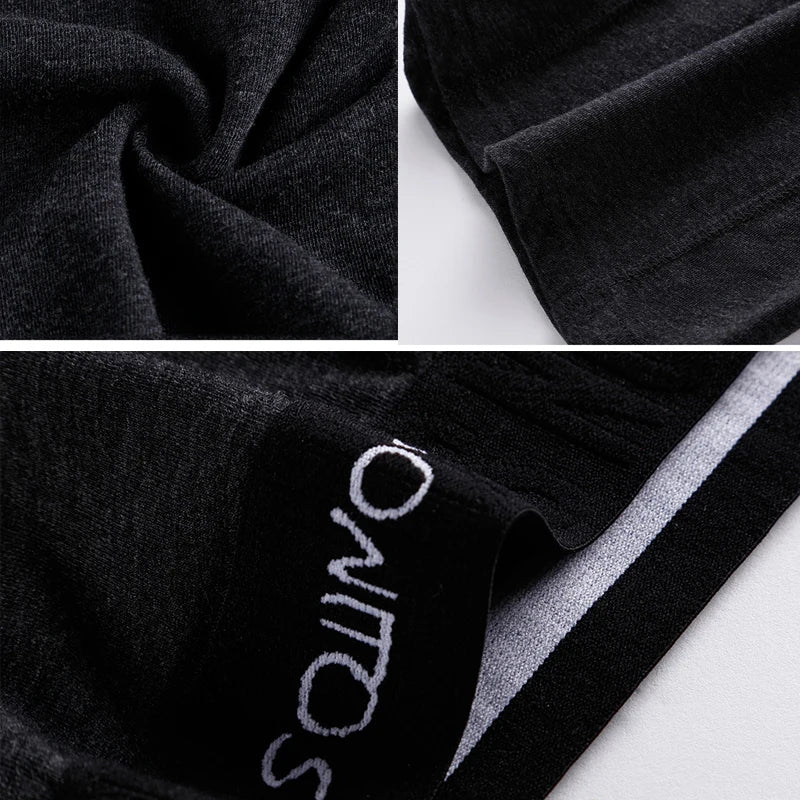 4pcs long boxers for men underwear plus size Men's panties sexy long leg underpants cotton Mens boxer shorts fashion male Trunk - Tasawoq