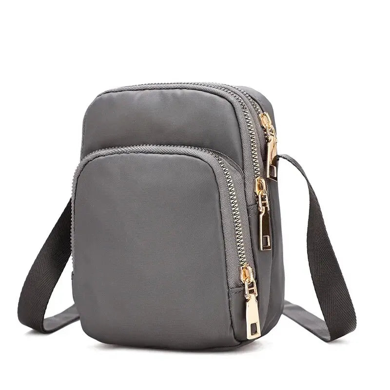 Women Bag Waterproof Shoulder Bag Crossbody Zipper Mobile Phone Lady Female Multifunction Handbag Wrist Purse Womens Pouch - Tasawoq