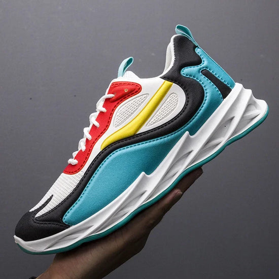 New Trendy Men's Sports Shoes Cushion Running Sneakers Outdoor Leisure Walking Jogging Trainers Soft Sole Breathable Footwear - Tasawoq