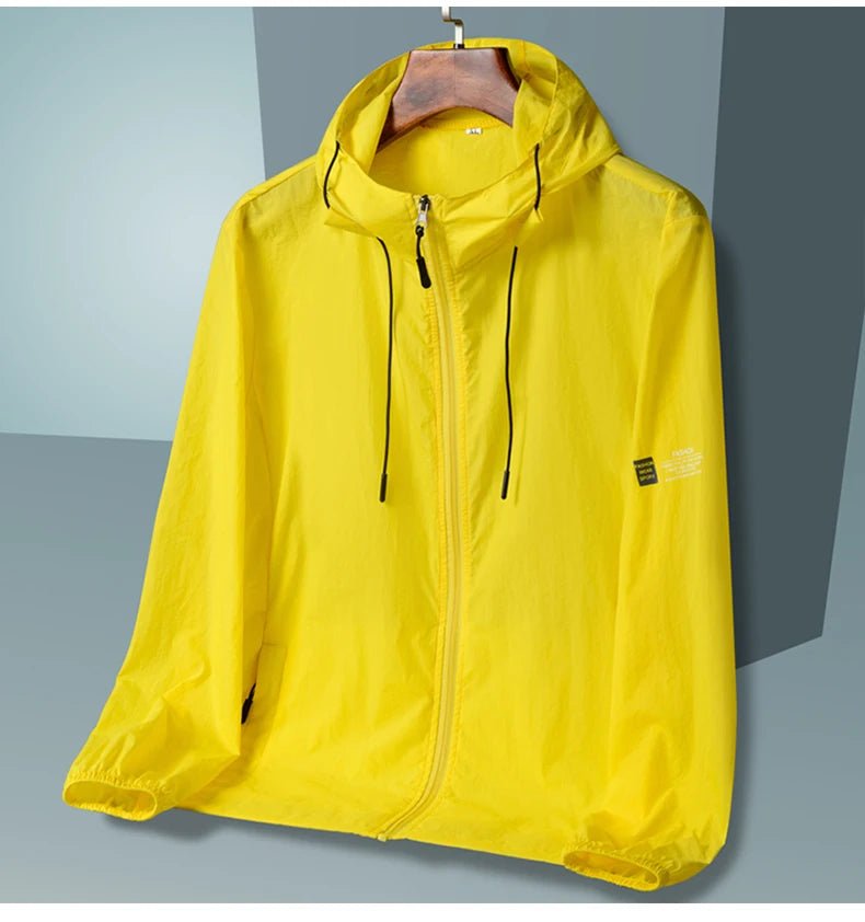 2025 Summer Hooded Jacket Men Women Sun Protection Clothing Fishing Hunting Clothes Quick Dry Skin Windbreaker - Tasawoq