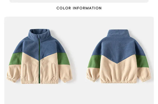 Children's Clothing Autumn Winter Fleece Thicken Warm Outwear Cute Cardigan Jackets Coats for Kids Coats Jackets for Boys - Tasawoq