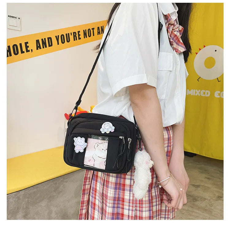 New Kawaii Bag Girls 2025 New JK Transparent Bag Small Crossbody Bag For Women Purses and Handbags Shoulder Bag Itabag Bolso - Tasawoq
