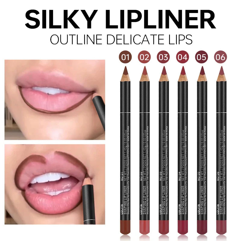 Luxury Matte Lip Liner, Long-Lasting, Smooth Application for Perfect Outline & Filling, Versatile Shades for All Skin Types - Tasawoq