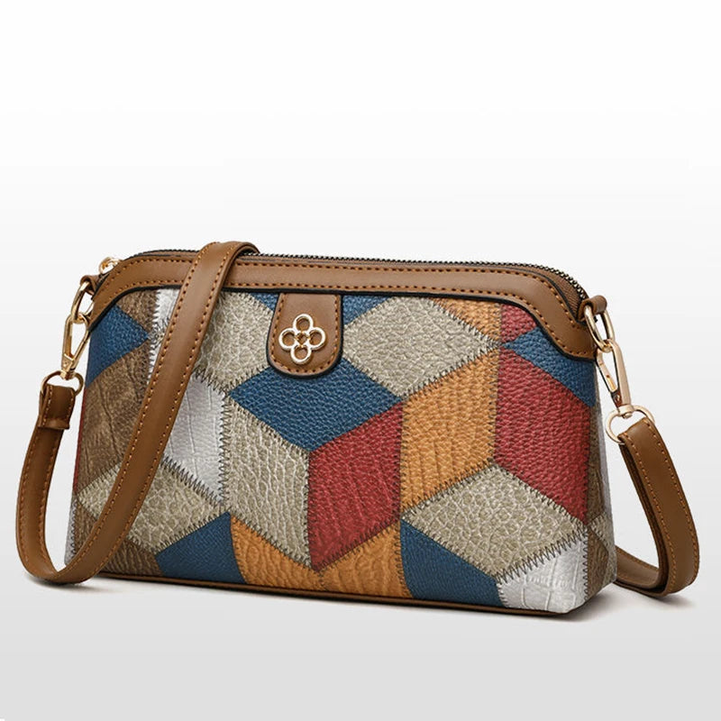 Neutral style backpack for men and women, cross-body bag, small-sized ethnic single shoulder bag, color combination - Tasawoq