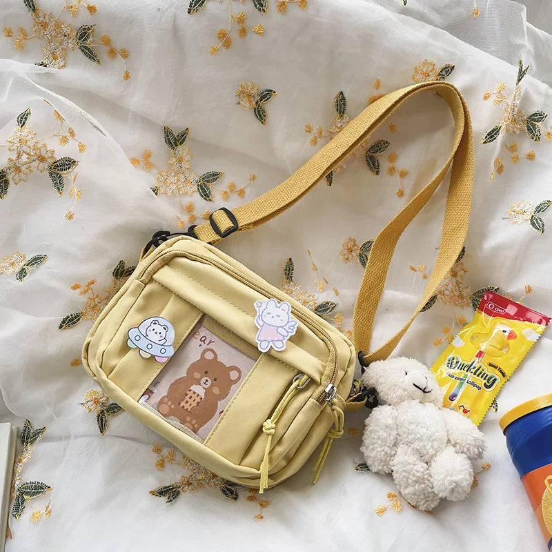 New Kawaii Bag Girls 2025 New JK Transparent Bag Small Crossbody Bag For Women Purses and Handbags Shoulder Bag Itabag Bolso - Tasawoq