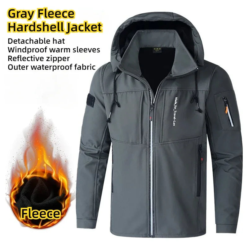Men's Thicken Warm Jacket Autumn Winter Coats Outdoor Jackets Ski Climbing Windbreaker Waterproof Puffer Jacket Men - Tasawoq