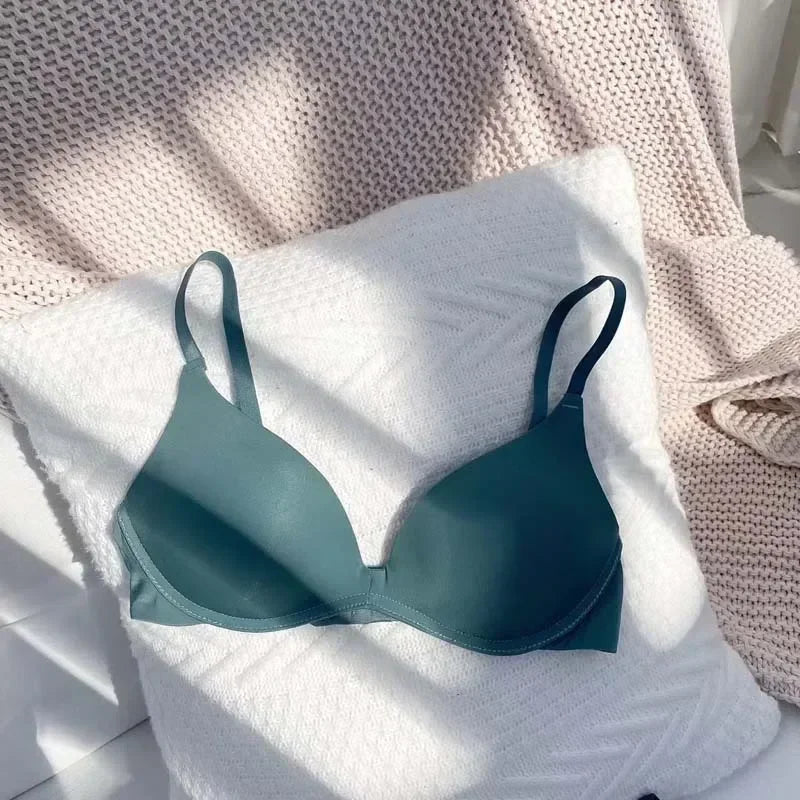 Backless Bras for Women Seamless Underwear Sexy Lingerie 3/4 Cup Bralette Top Wireless Brassiere Intimates Comfort T Shirt Bra - Tasawoq