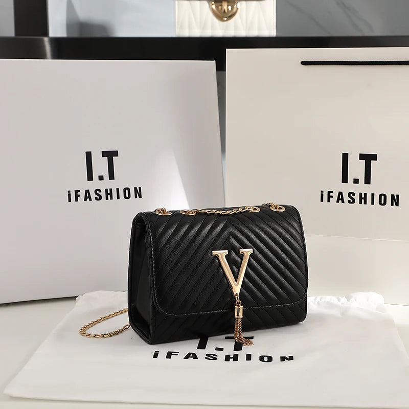 Embroidery Women Crossbody Bag Thread Luxury Handbag Shoulder Bags Brand Sequined Tassel Clutch Small Bag and Purse Party - Tasawoq