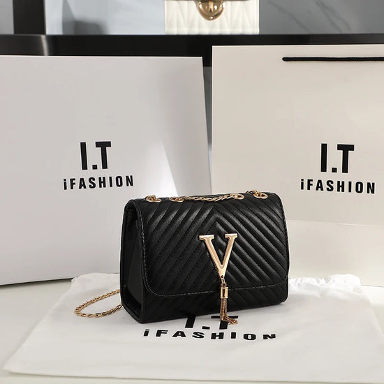 Embroidery Women Crossbody Bag Thread Luxury Handbag Shoulder Bags Brand Sequined Tassel Clutch Small Bag and Purse Party - Tasawoq