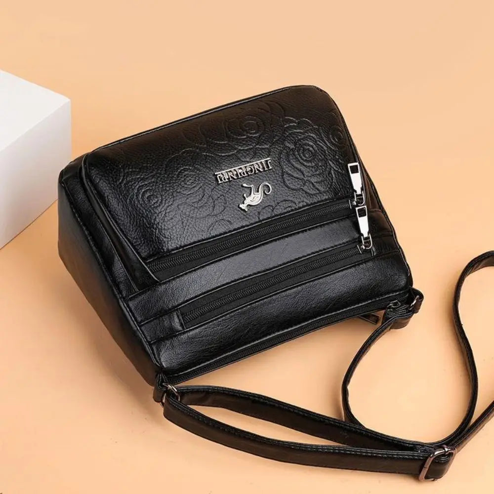 Women's Bag Middle-aged Bag Mother's Bag Fashion Multi-layer Large Capacity Single Shoulder Mother-in-law Buy Vegetable Bag - Tasawoq