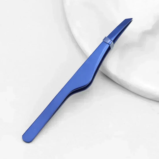 Hair Removal Tweezers Stainless Steel Eyebrow Tweezers Slant Tip Point Tip Flat Tip Rose Gold Silver Black Cosmetic Makeup Tools - Tasawoq