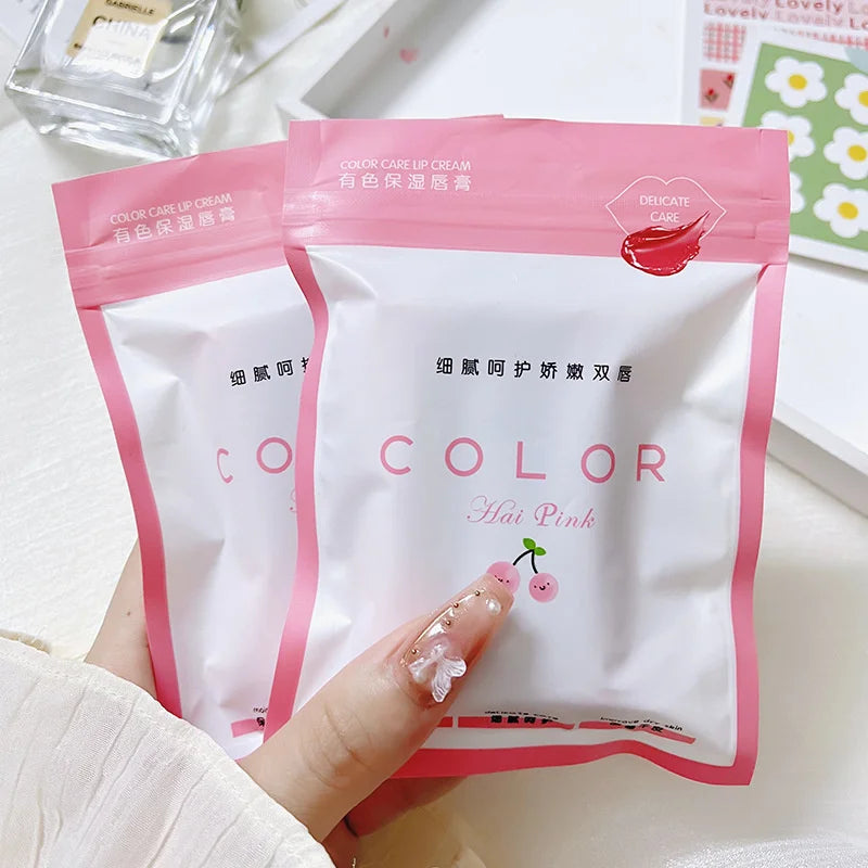 Colored Lip Balm Cute Moisturizing Lip Tint Long Lasting Waterproof Change Color Lipstick for Women Girls Lips Make Up Cosmetics - Tasawoq