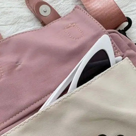 Korean Style Canvas Shoulder Bag For Women New Fashion Female Crossbody - Tasawoq