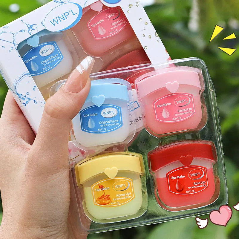New 4/6/8pcs Moisturizing Lip Balm Sets Lipstick Makeup Natural Plant Base Moisturizer Lip Balm Anti-Cracking Lips Skin Care - Tasawoq