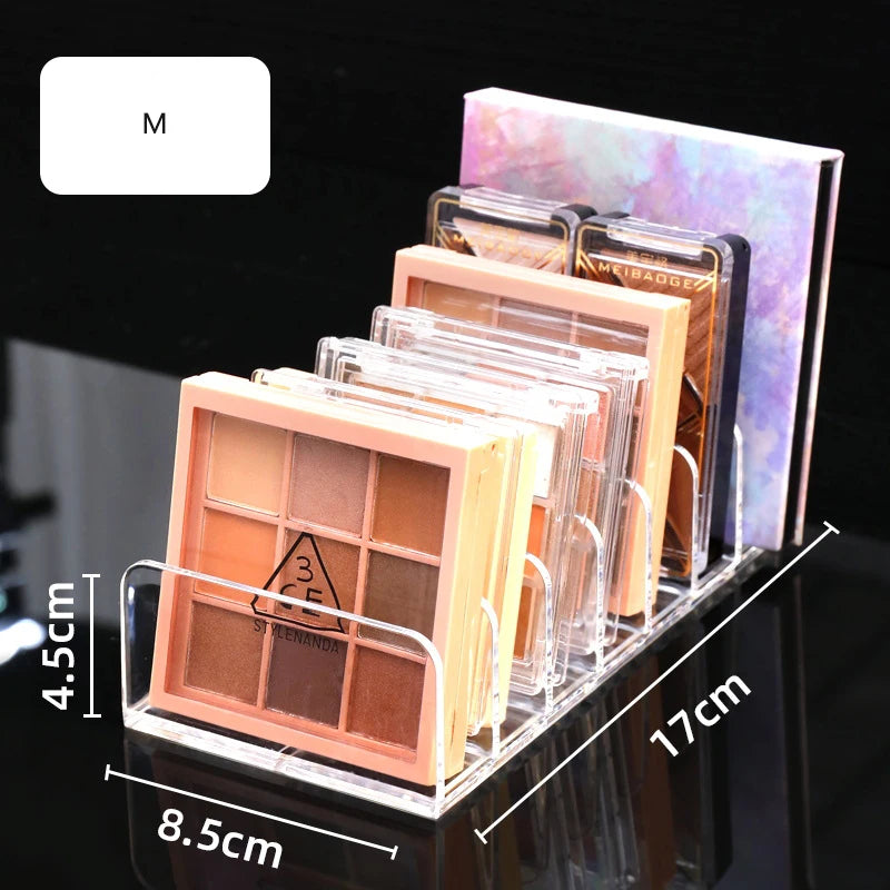 Eyeshadow Palette Organizer Eyepowder Storage Tray Cosmetics Rack Makeup Tools Compartment Holder For Women makeup organizer - Tasawoq
